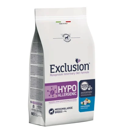 Exclusion Hypoallegenic pesce Medium Large